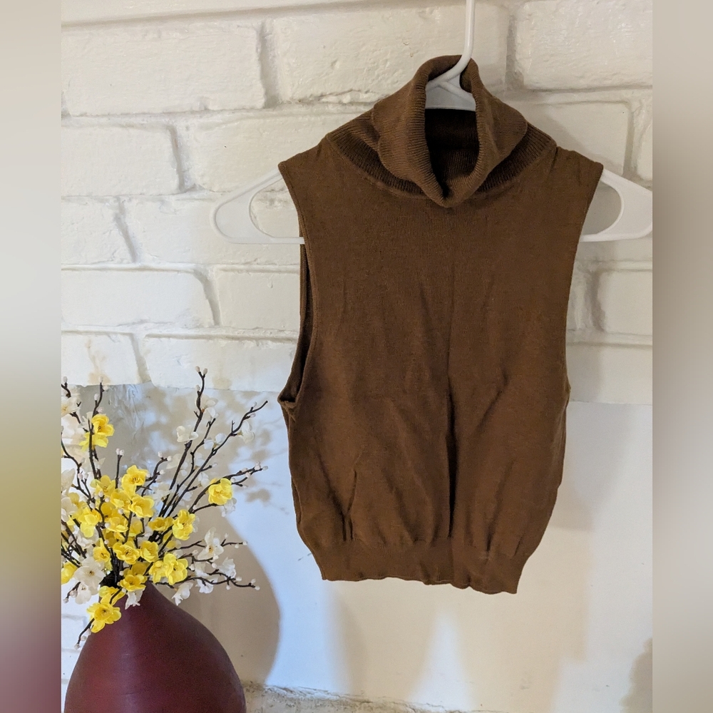 Mango Women Tan Turtleneck Sweater My Consignment